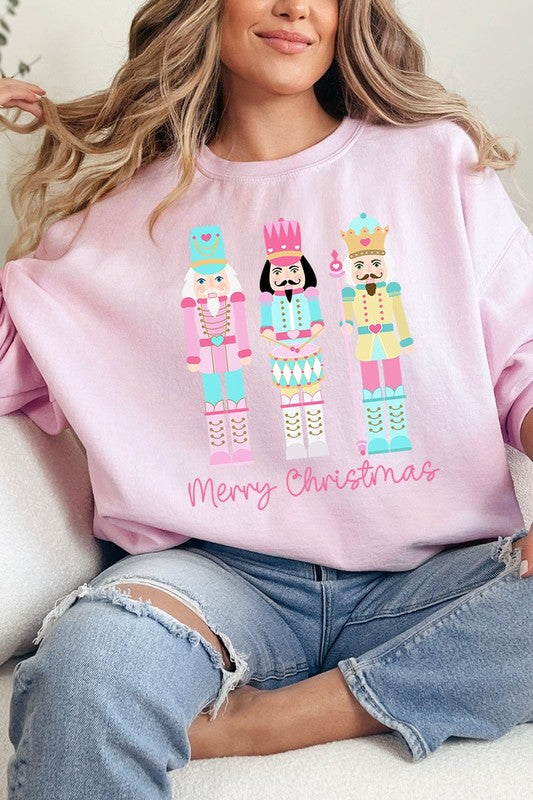 Christmas Nutcracker Graphic Fleece Sweatshirt